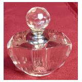 25 Crystal Faceted Perfume Bottle