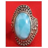 13 Sterling Ring W/ Stone