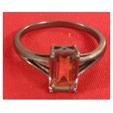 19 Sterling Ring Unusual Stone