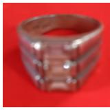 22 Sterling Ring pink / Clear Stones