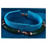 1 Gold and Jade Bracelet