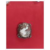 10 Shell Cameo Brooch