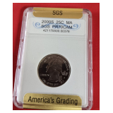 19 2000S PR70CAM Quarter