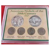 23 American Nickels of The 20th Century