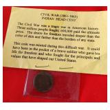 24 Civil War Indian Head Cent