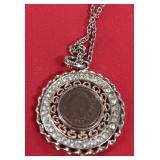 40 1898 Indian Head Penny Necklace