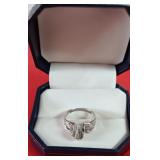 75 10K Diamond Ring