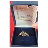 79 Sterling Blue Diamond Ring