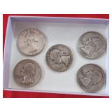 166 5 Silver Quarters