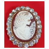 48 Vintage Cameo Brooch