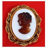 115 Vintage Cameo Brooch