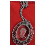 171 Whiting Davis Glass Cameo