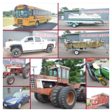 TRACTORS, FARM EQUIP, SCHOOL BUSES, BOATS AND MORE - Mondovi, WI