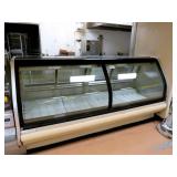 8ft Hussmann Curved-glass Service Deli Case - Remote Cooled, No Compressor