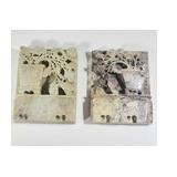 SOAPSTONE BOOKENDS