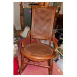 WICKER SEWING ROCKER