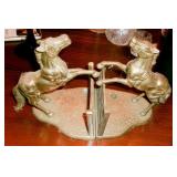 BRASS BOOKENDS