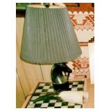 CAST IRON HORSE LAMP