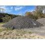 Asphalt Millings & Firewood Logs - Five Separate Piles of Millings