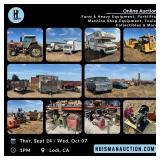 Farm & Heavy Equipment, Forklifts, Machine Shop Equipment, Tools, Collectibles & More 