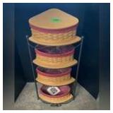 Longaberger Wrought Corner Stand w/baskets 